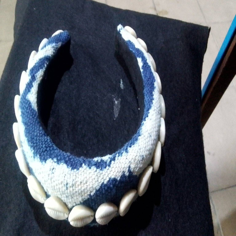 Barrette en tissu Ndop