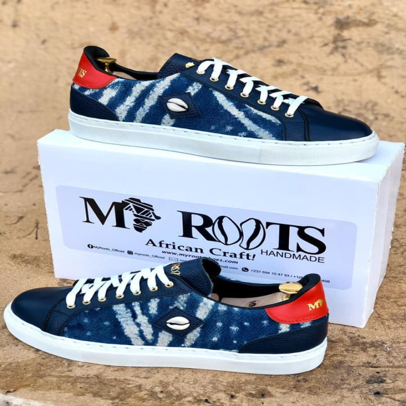 Chaussure Artisanale de luxe bleu
