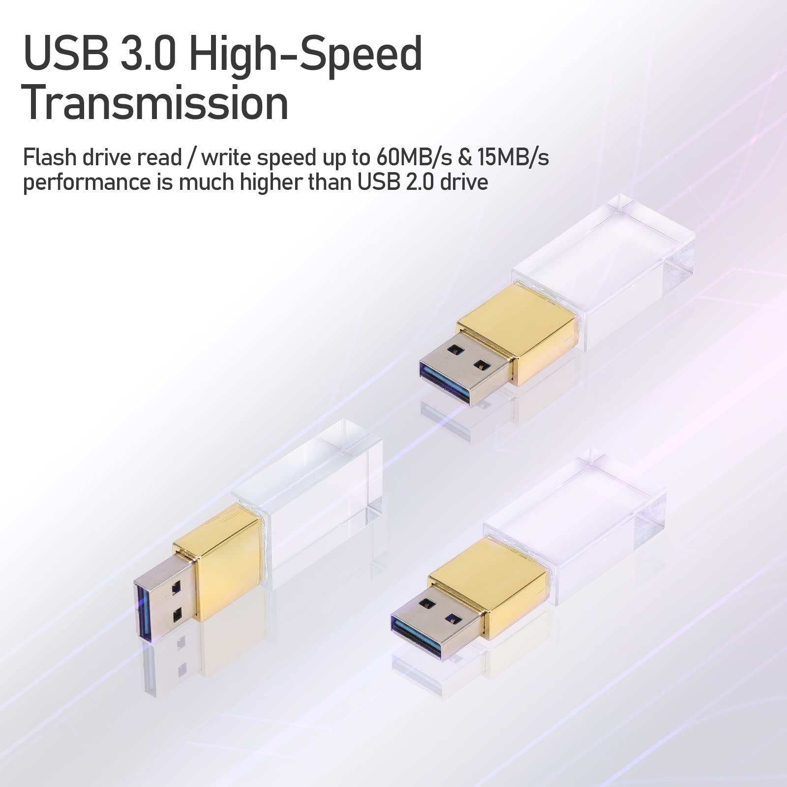 CLÉ USB Laak 32 GB Transparent.