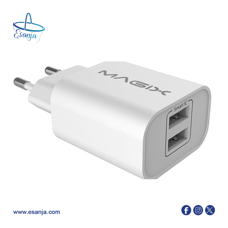 Magix chargeur mural Double usb (5V-2.4 5V-1.OA)