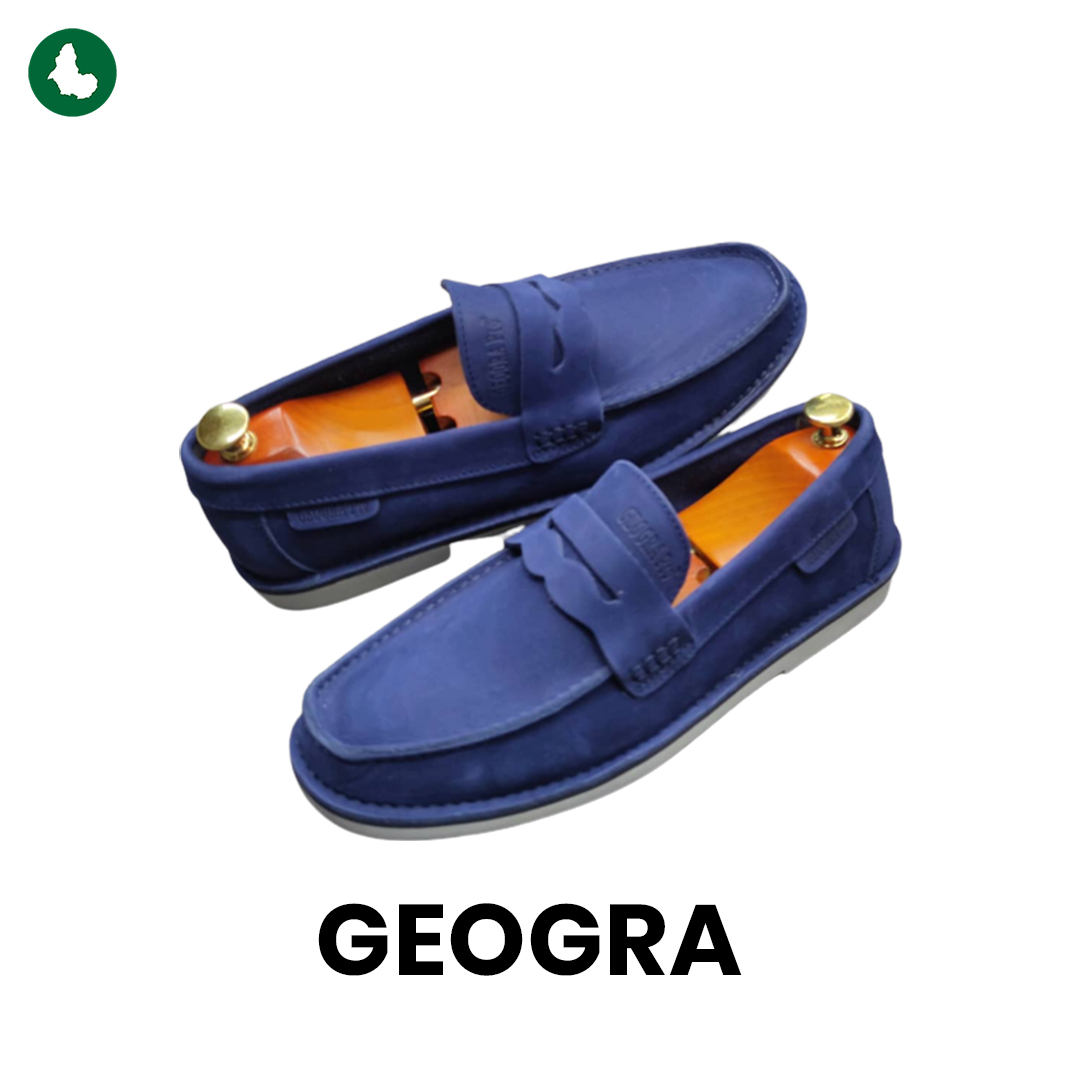 MOCASSIN GEOGRA BLEU