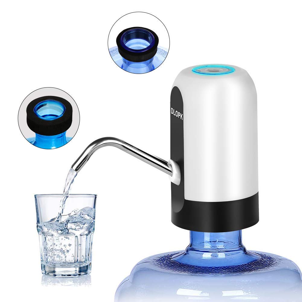 Pompe à eau électrique portable sans fil universelle pour bouteille d'eau de tailles variées_ charge USB