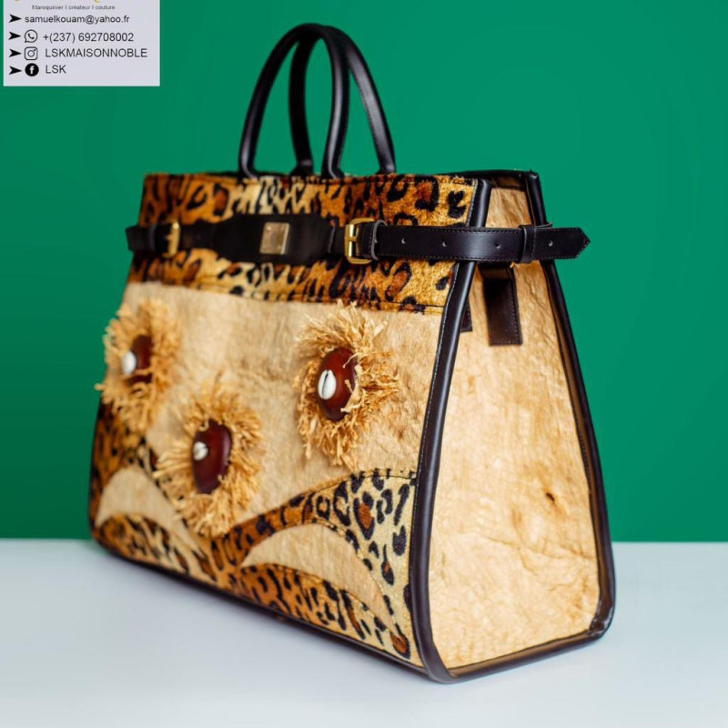 sac en cuir verni