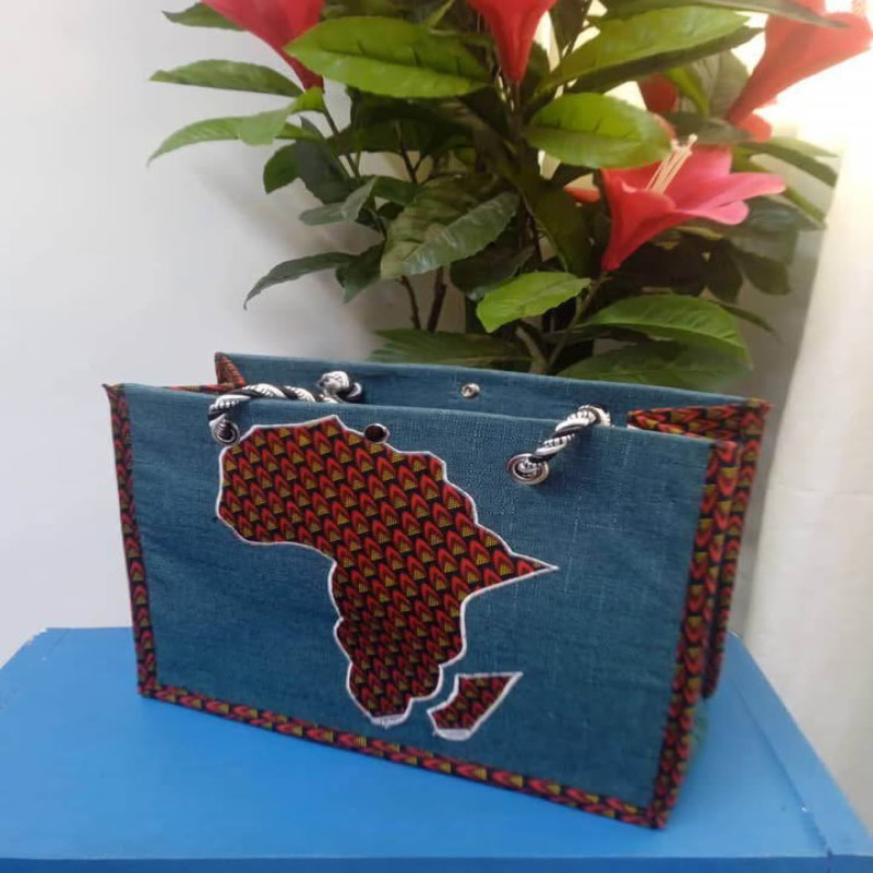 sacs aux Couleurs Africaine bleu
