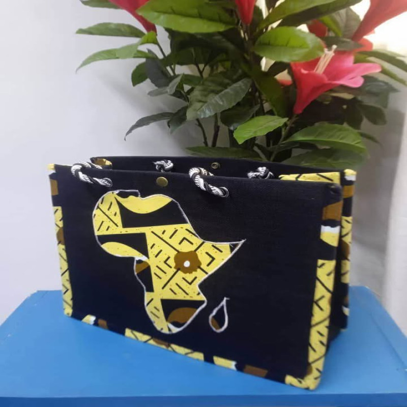 sacs aux Couleurs Africaine bleu fonce