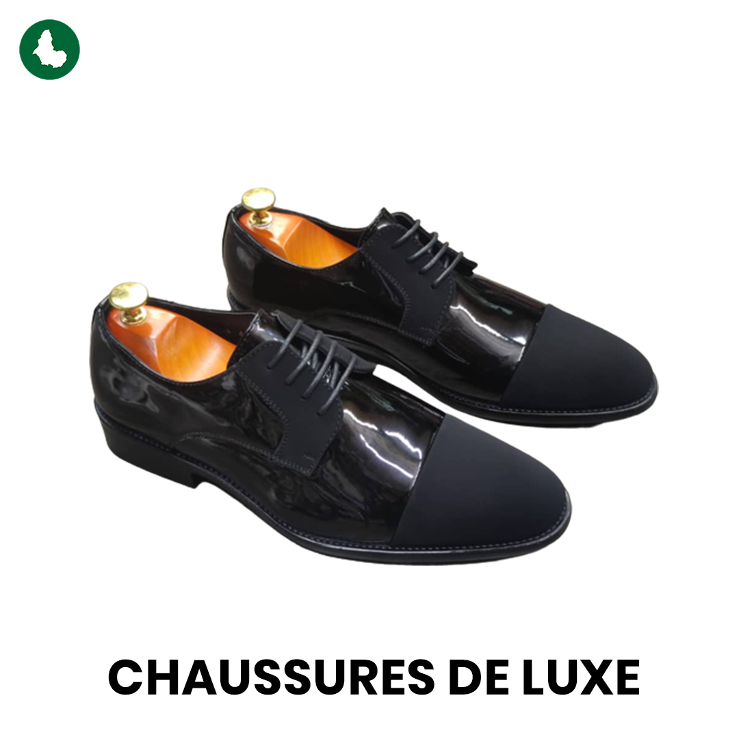 Chaussures de luxe en cuir verni pour hommes