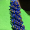 Collier de perles bleu