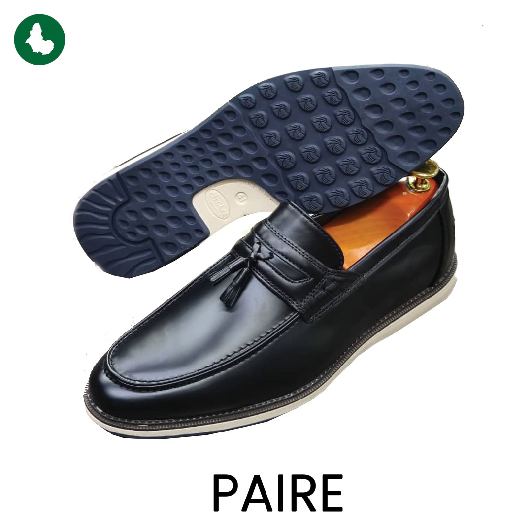 Mocassins en cuir véritable pour homme