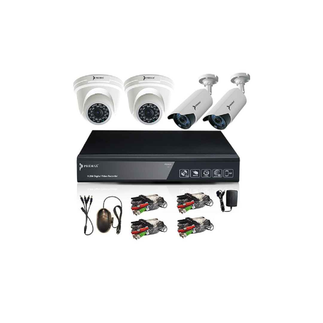 Set de 4 Cameras de surveillance 2MP