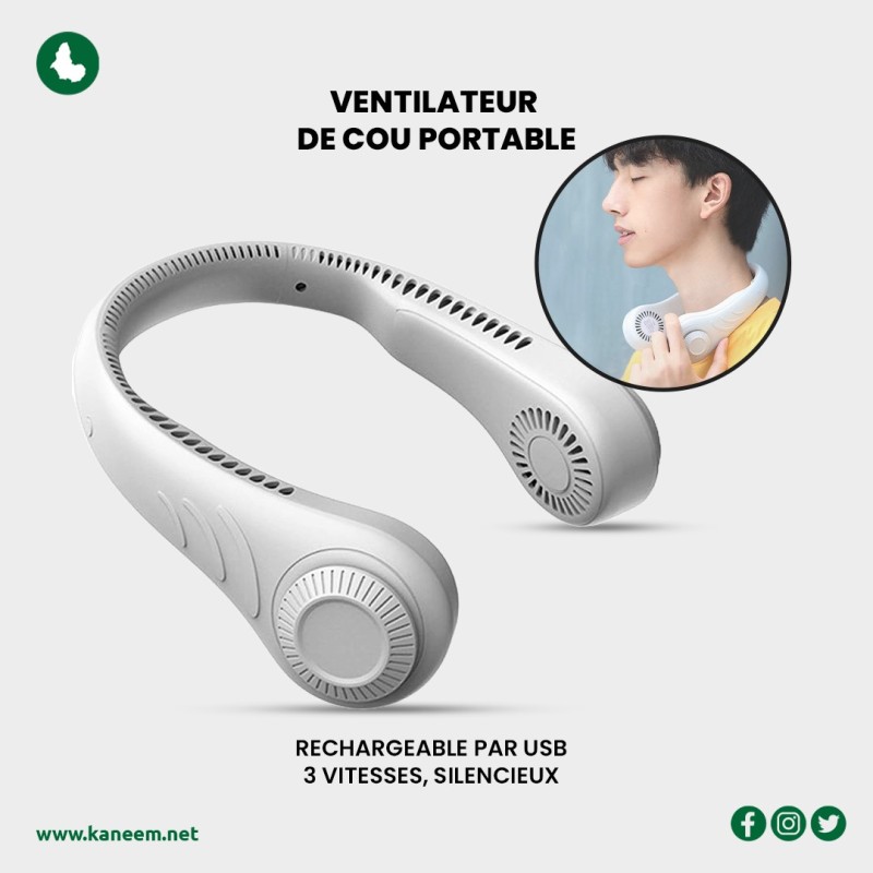 Ventilateur de Cou Portable